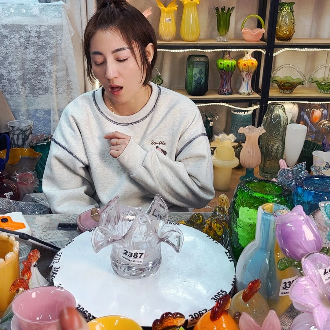 2387花杯家悦琉璃工艺品