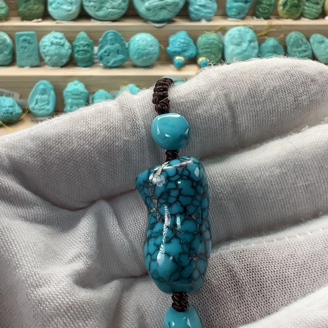 未镶嵌绿松石随形13.2mm