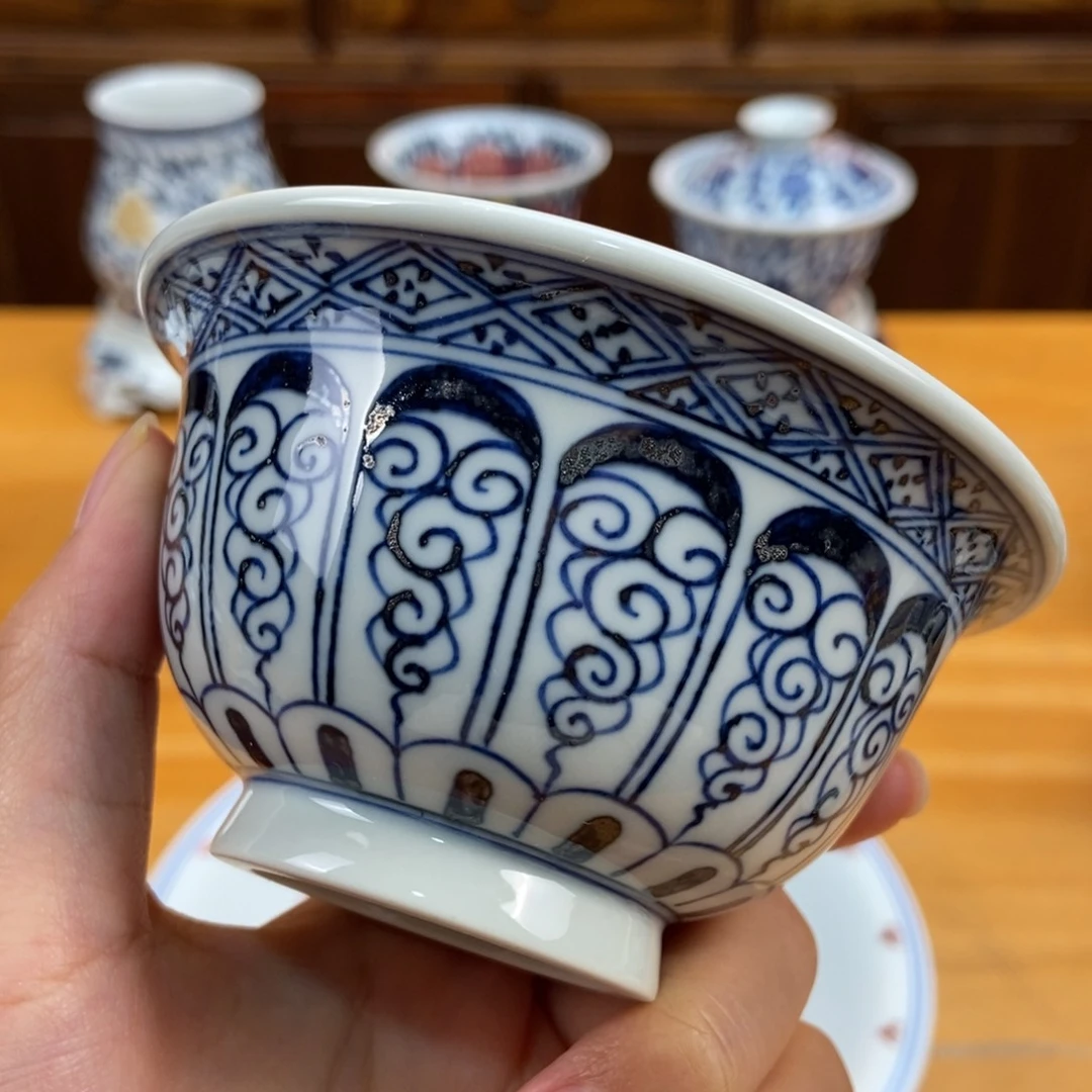 手绘现代茶具非古董