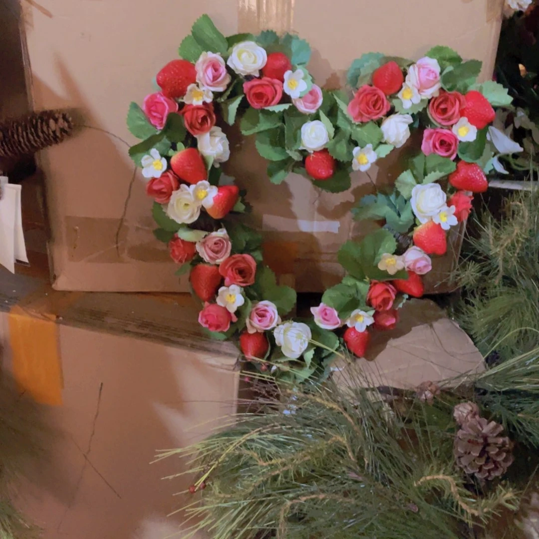 陶瓷花瓶，仿真绿植。