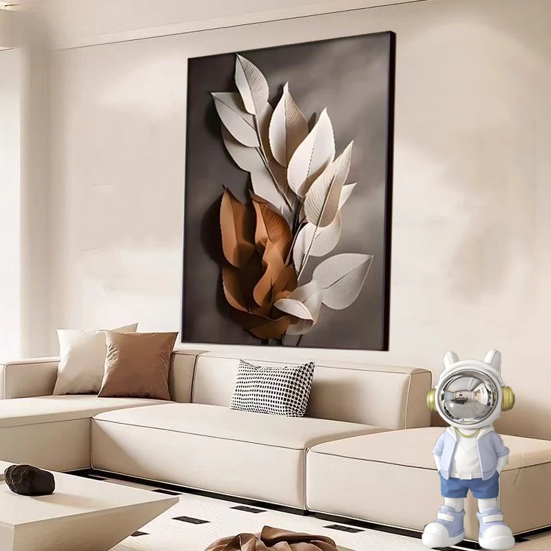 客厅玄关现代简约高级感肌理感抽象装饰画落地入户挂画走廊壁画