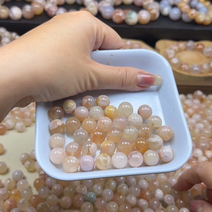 玛瑙/玉髓未镶嵌手链糖果色10mm 一份60克