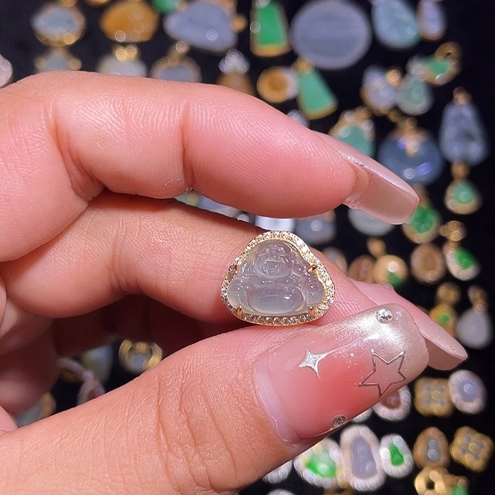 翡翠银S925镶嵌颈饰