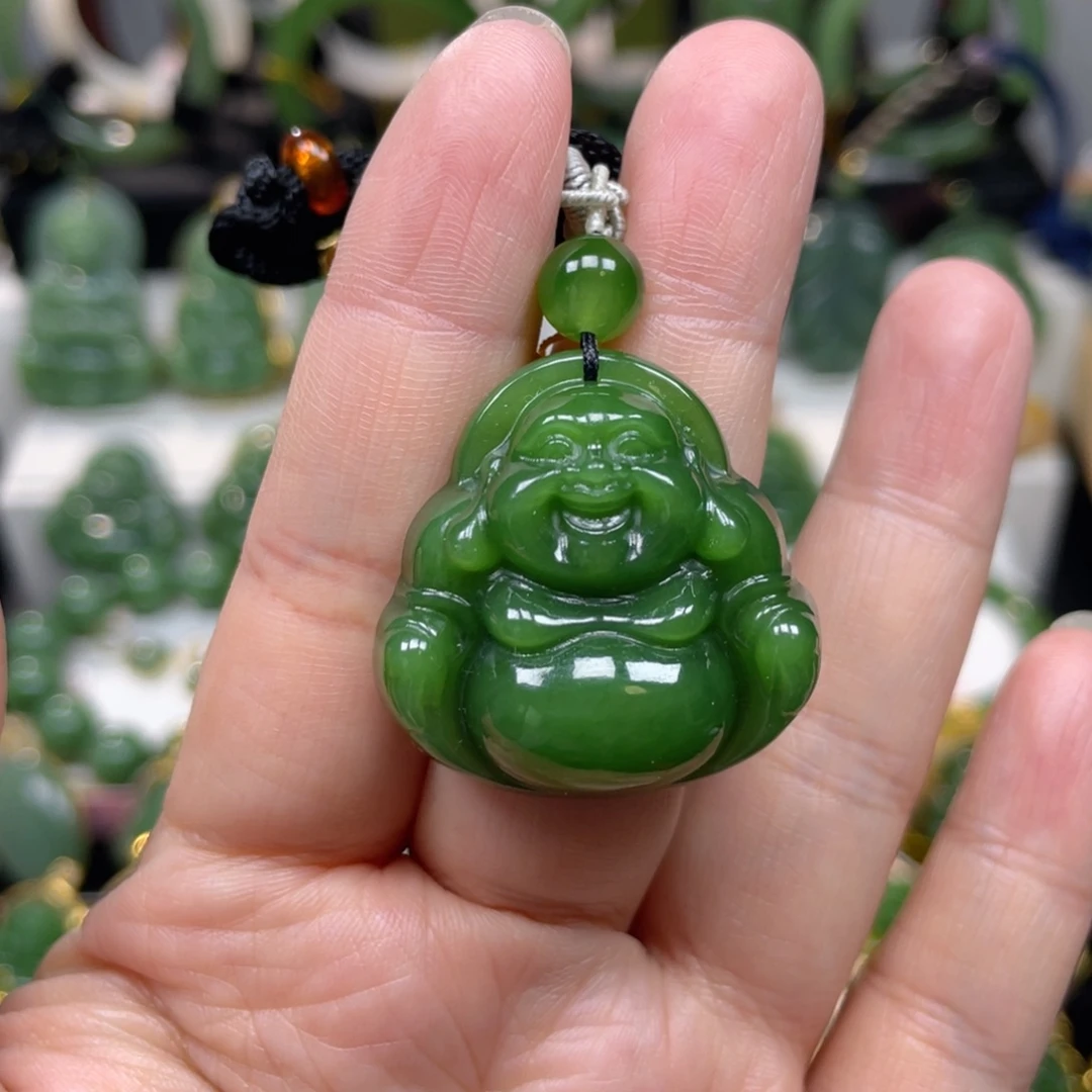 和田玉（碧玉）未镶嵌吊坠(不含链)