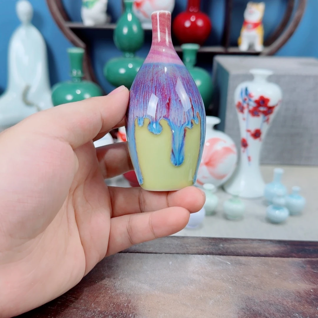 陶瓷手工小花器摆件
