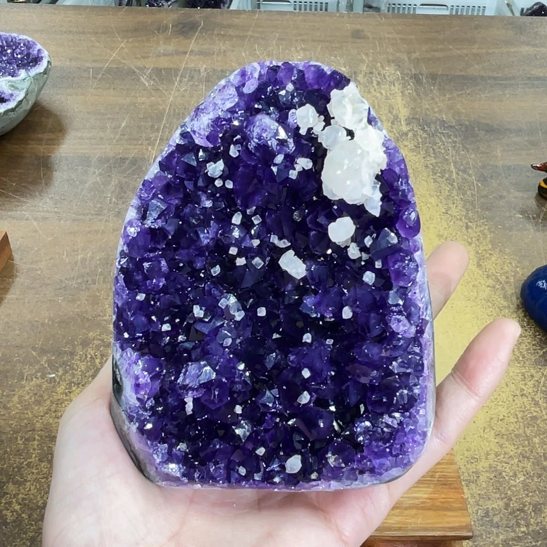 摆件未镶嵌紫晶晶体