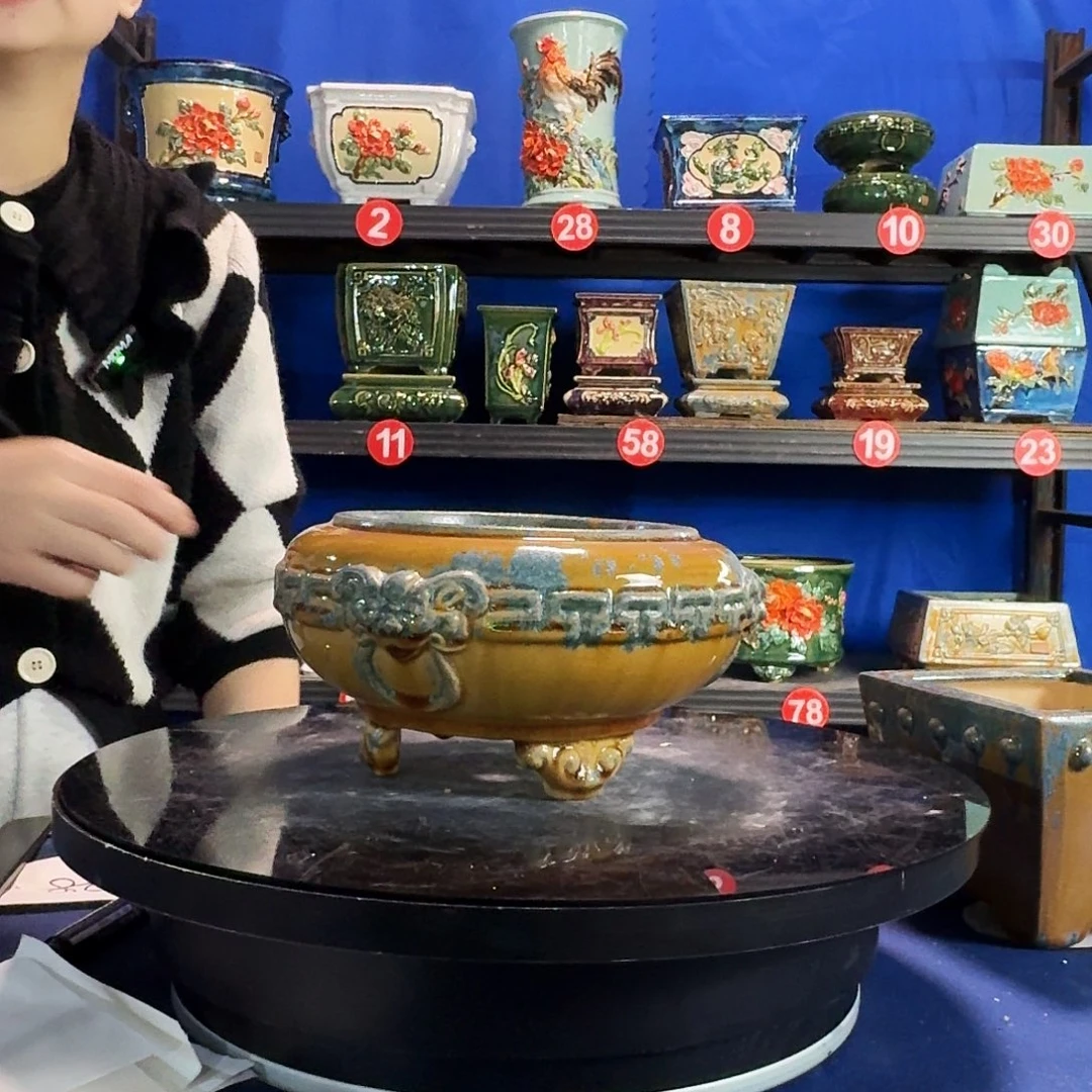 9139石湾微瑕窑变随机外口16内深8