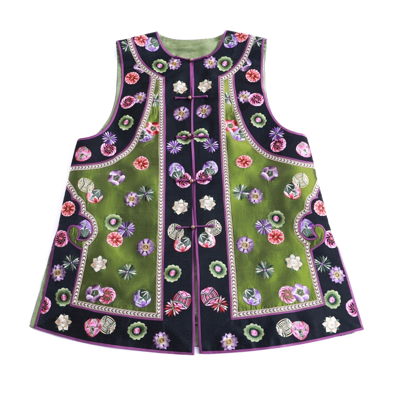 「花团锦马甲」乐锦坊中国风手工原创设计感百搭国潮女装汉服马甲