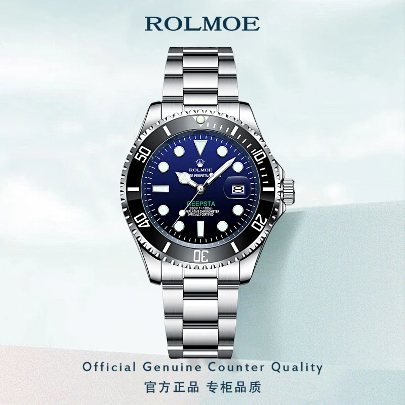 官方正品劳力士男士手表全自动机械表商务夜光潜水腕表LOEGSINS