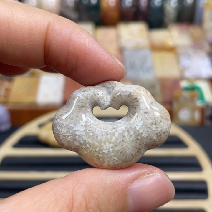 硅化玉未镶嵌颈饰K11
