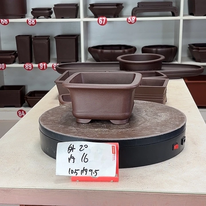 紫砂花盆下带小四方