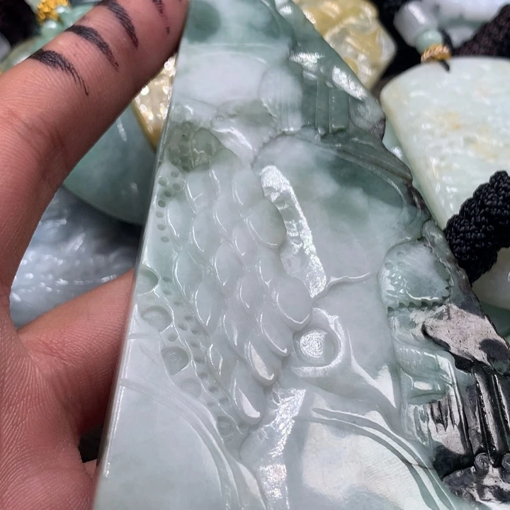 颈饰未镶嵌翡翠保真天然a货翡翠