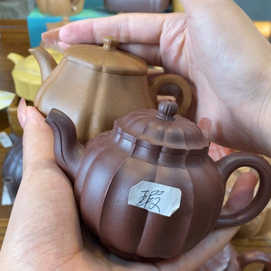 守***方茶壶紫砂原矿泥料手工壶直播间