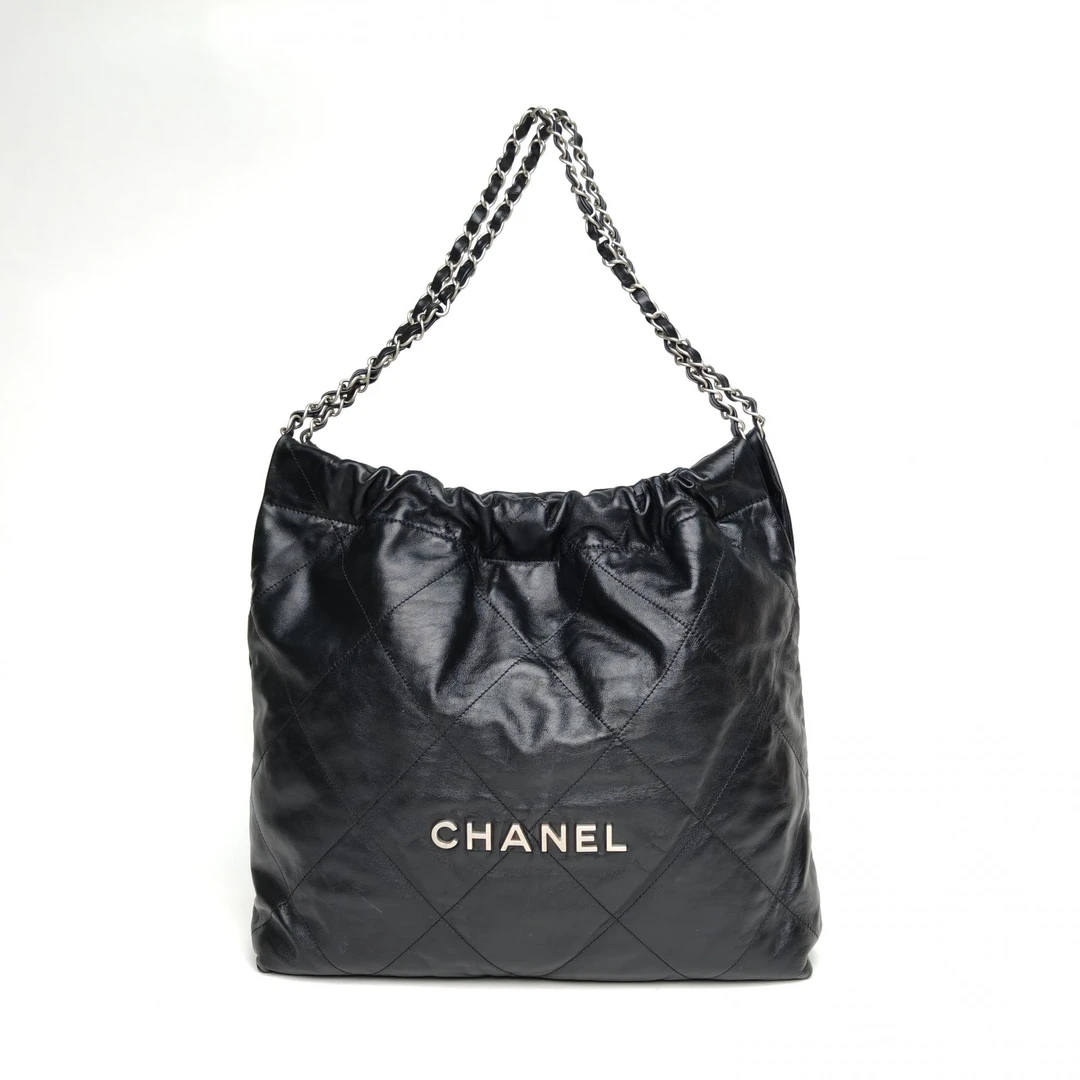95新 Chanel/香奈儿 【双攀】22Bag Tote托特包 中号 35cm 芯片