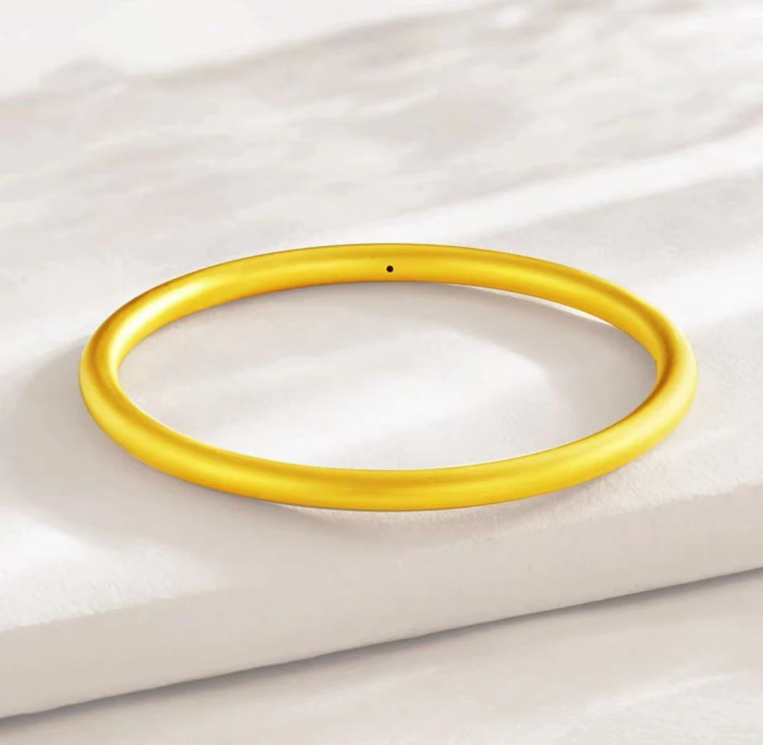 足金999手镯 素款 吉言手镯 