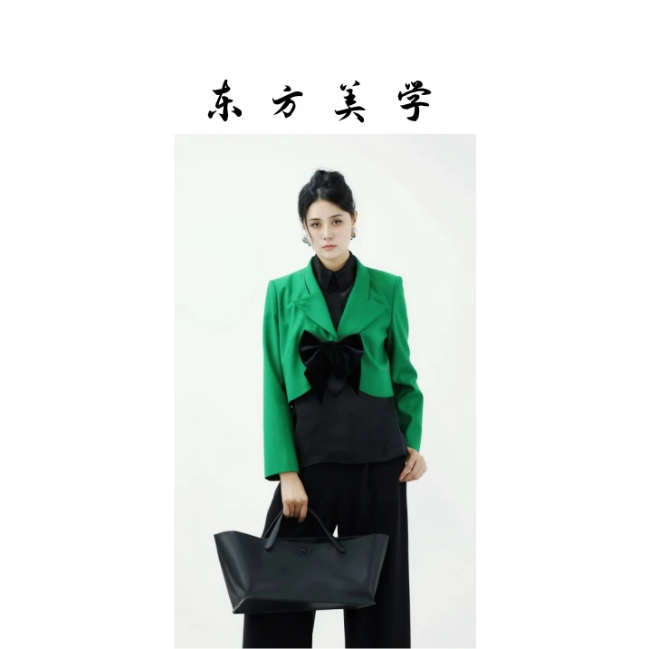 [国风]设计师时尚百搭气质羊毛短裤外套KED2038