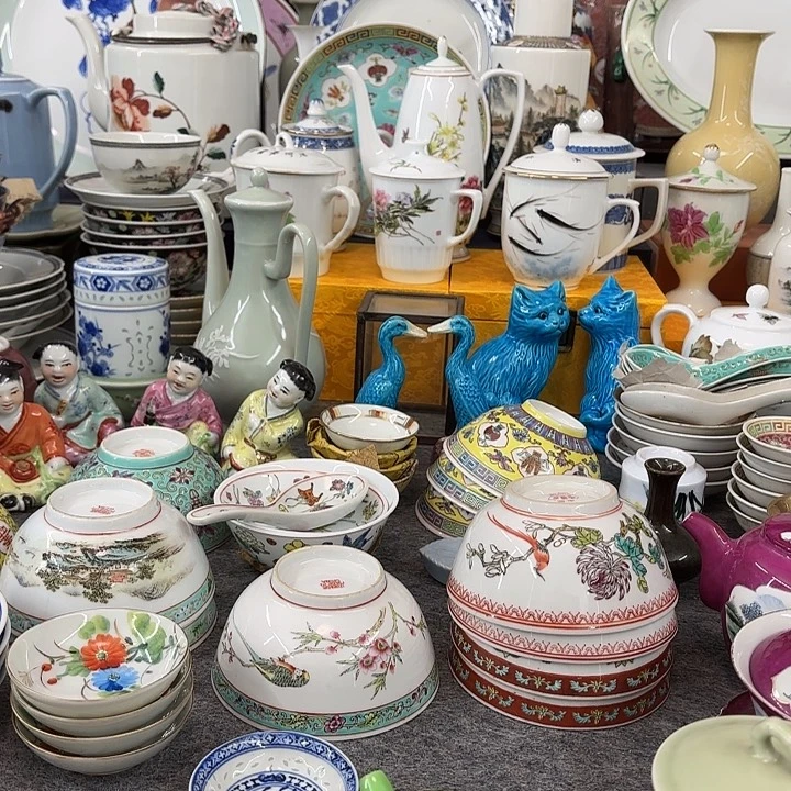 陶摆件景德镇陶瓷摆件花瓶碗