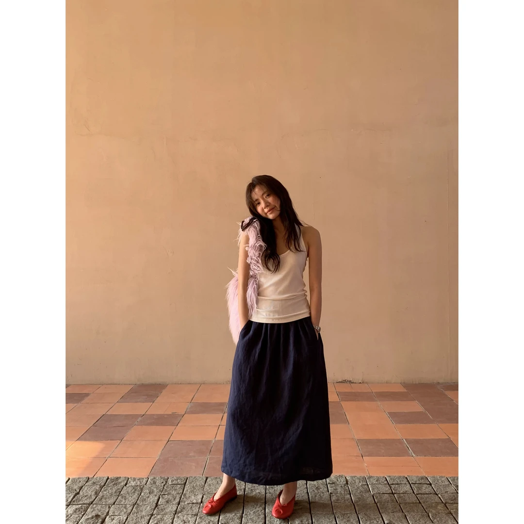 路一.韩国 Call my name 彩麻 半身裙L25040131L25040128