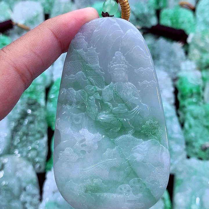 翡翠未镶嵌吊坠(不含链)