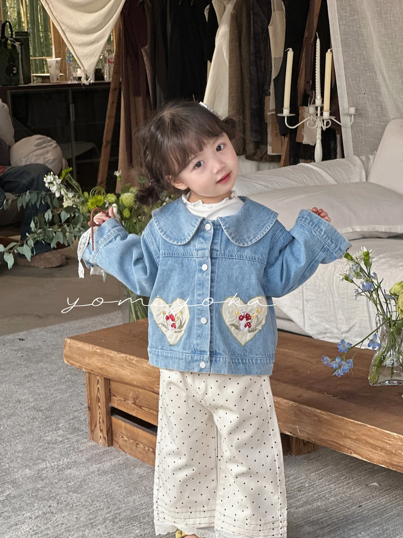 【现货】251-优米优卡-童装2025年春季新款韩版牛仔外套 -251047
