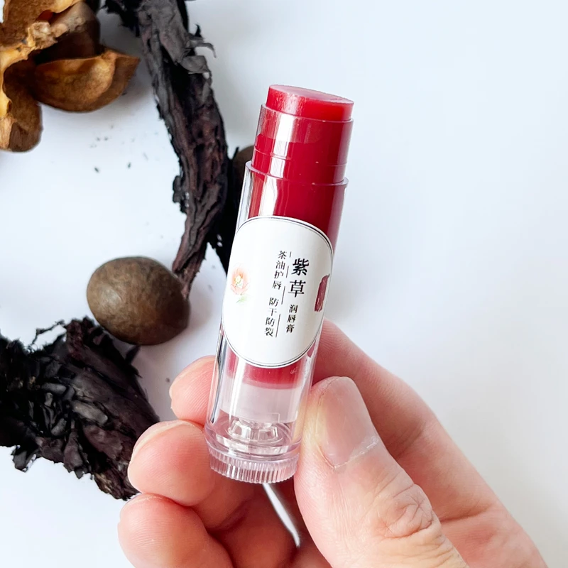 山茶油紫草呵护润唇膏改善修护淡化唇纹去死皮滋润保湿补水防干裂