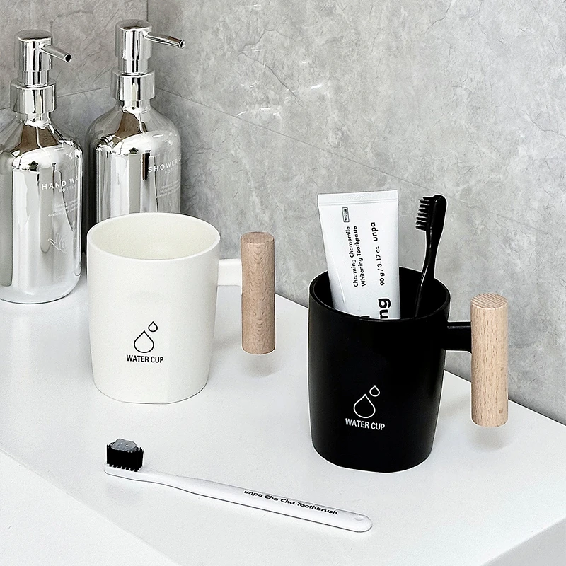 家用漱口杯刷牙杯设计防摔适合情侣使用牙缸牙具杯和旅行杯子