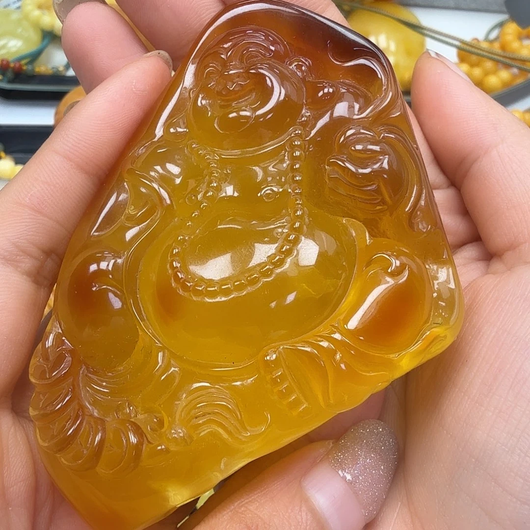 裸石琥珀未镶嵌你好