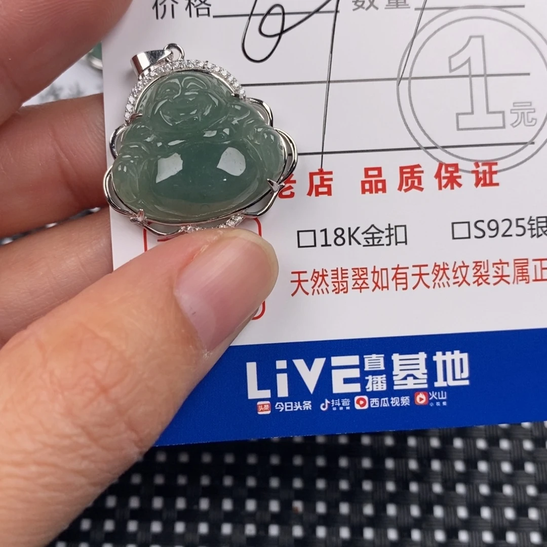 翡翠银S925镶嵌颈饰