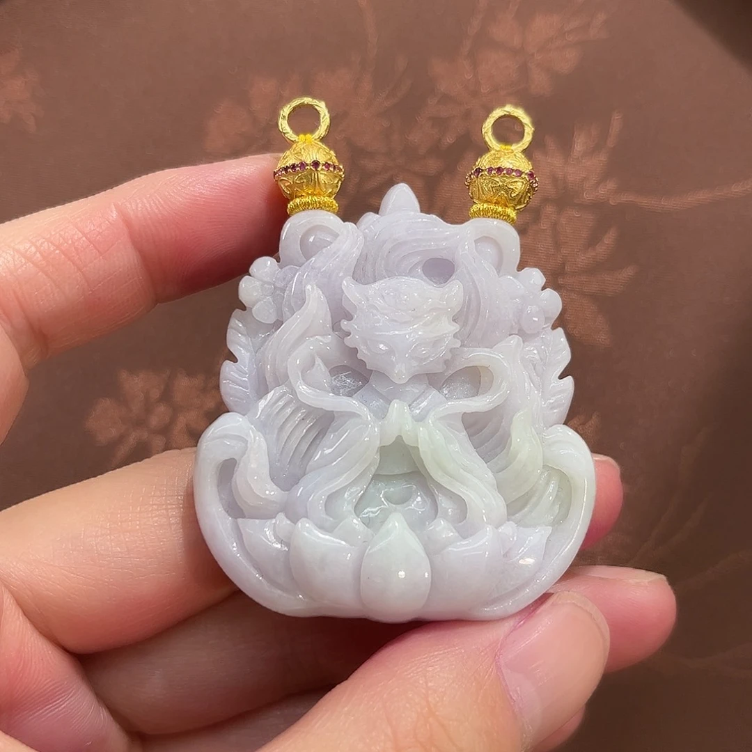 翡翠合金吊坠(赠链)国风