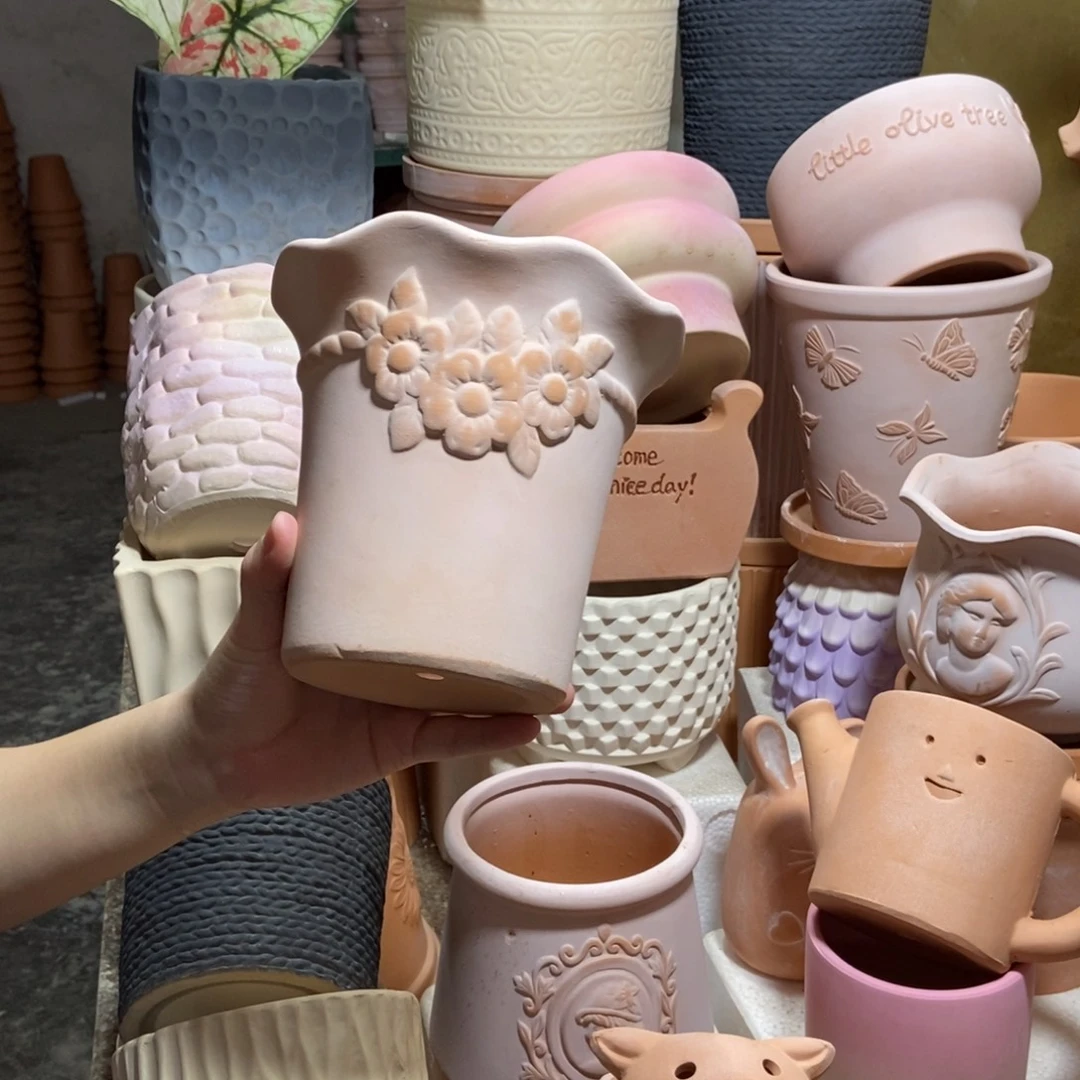 15×15雾化花边花束 粗陶1个