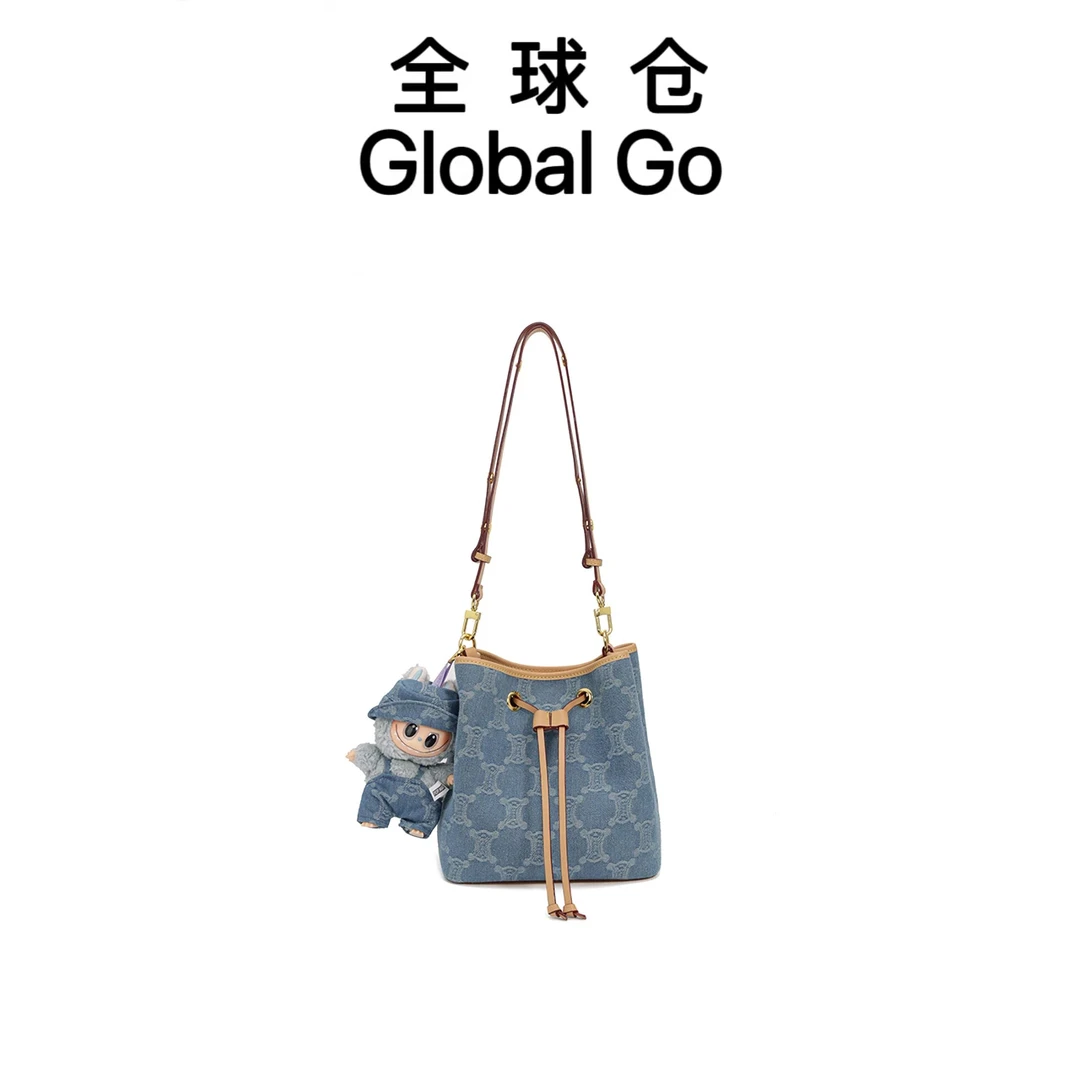 丹宁牛仔轻奢时尚小众高级女士单肩手提托特包#9028-2