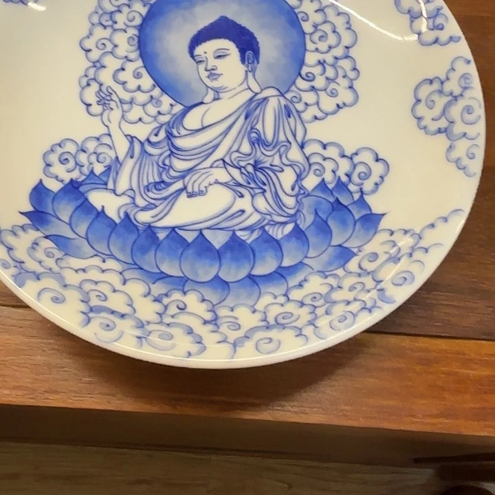 辰***e青花手工手绘人物壶承