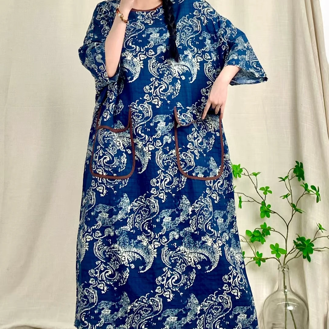 11764新款夏季名族风减龄显瘦气质连衣裙QZ