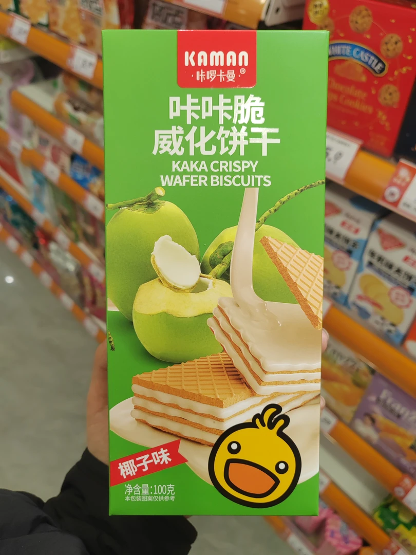 咔啰卡曼咔咔脆威化饼（椰子味）100g