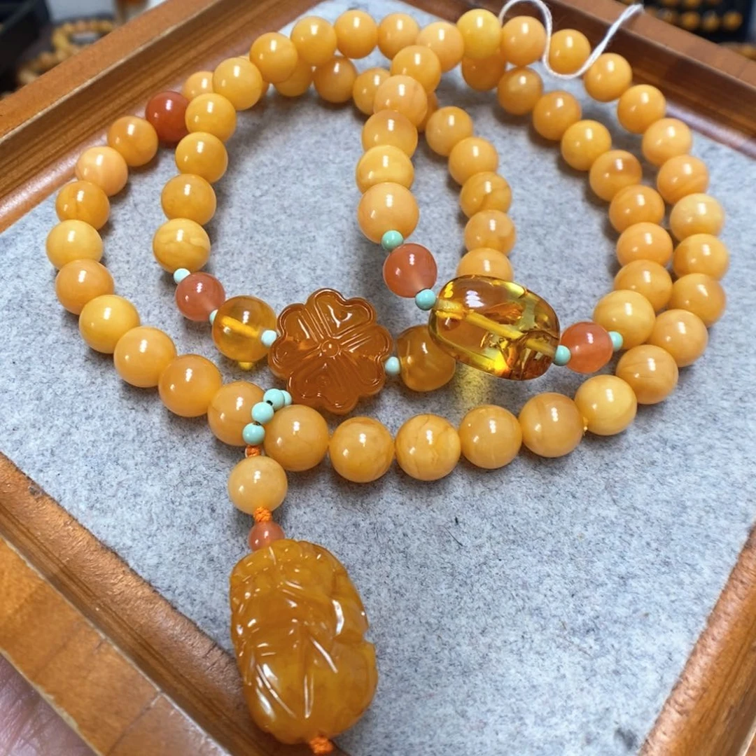 蜜蜡手串未镶嵌蜜蜡