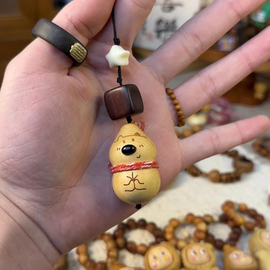 无事牌非洲檀香黄金檀葫芦手机链