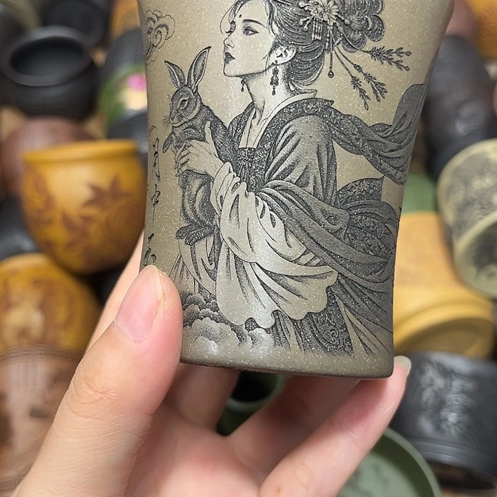 茶杯紫砂宜兴紫砂茶具正品