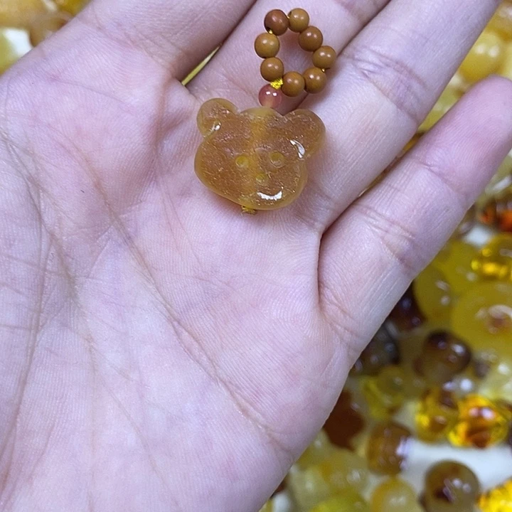 吊坠橄榄核原皮滴溜15