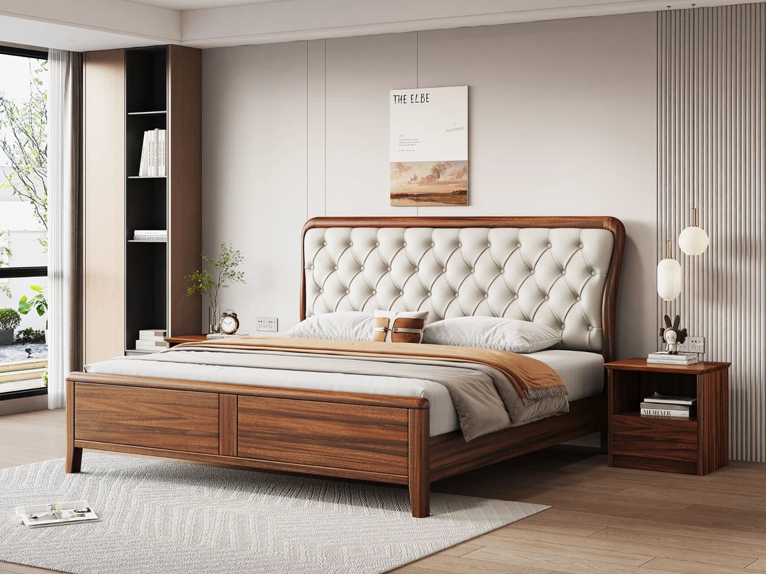 【H25】白色床实木床轻奢复古欧式大床