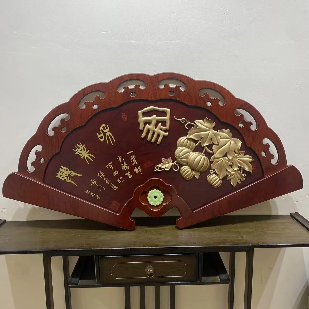 新中式装饰画玄关挂画客厅装饰画处理款 (处理扇子)