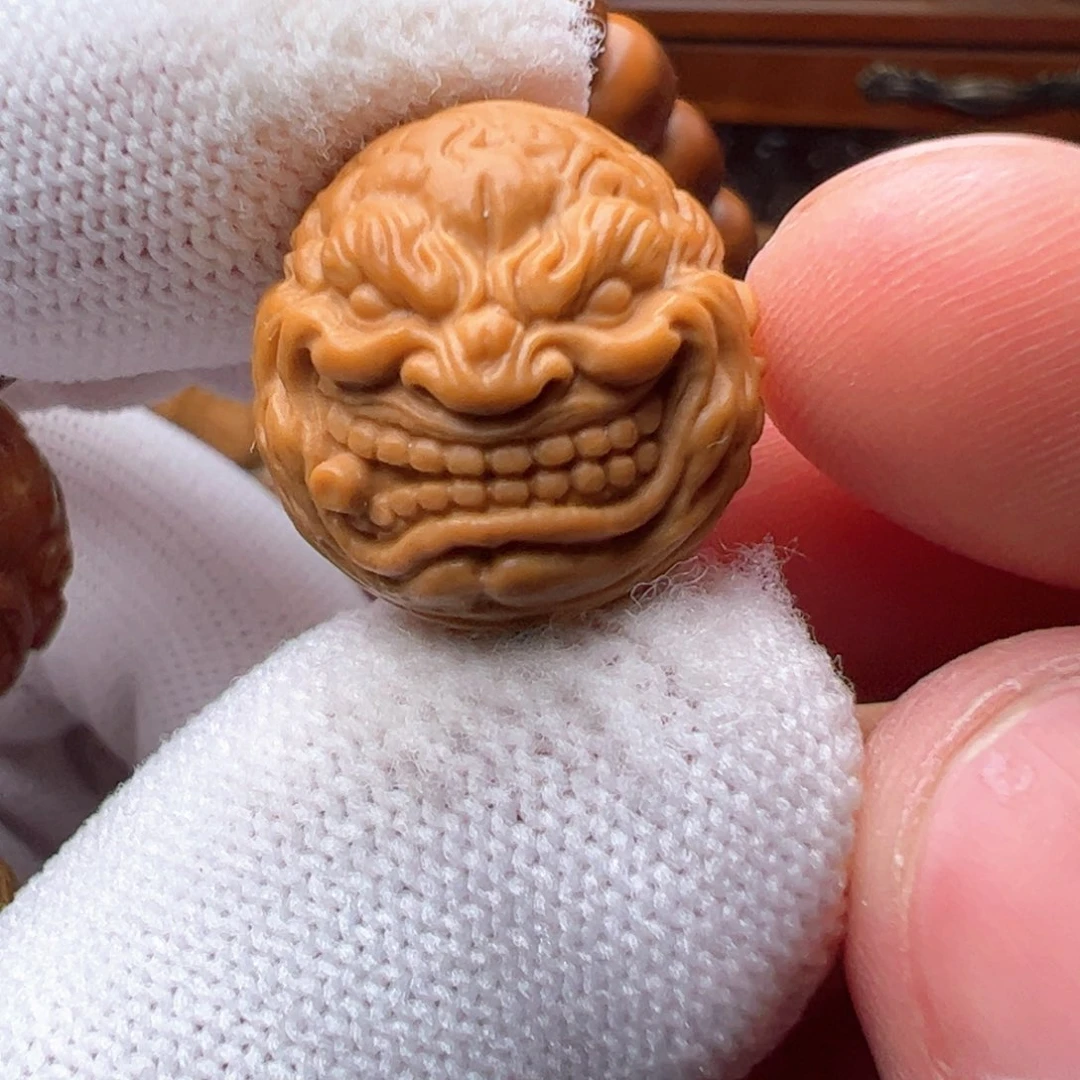 猴头核桃吊坠精工火焰纹烟鬼17.18