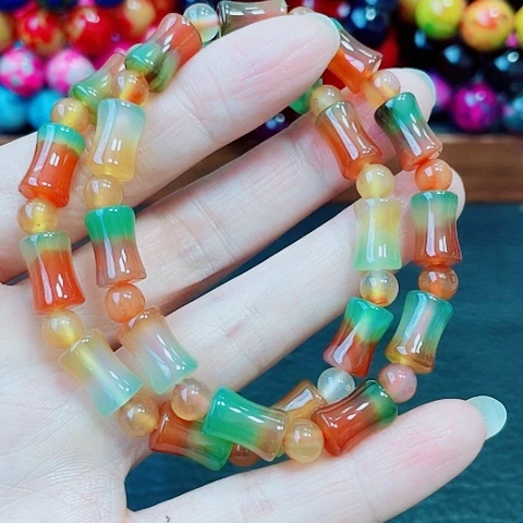 玛瑙未镶嵌手饰盐源竹节