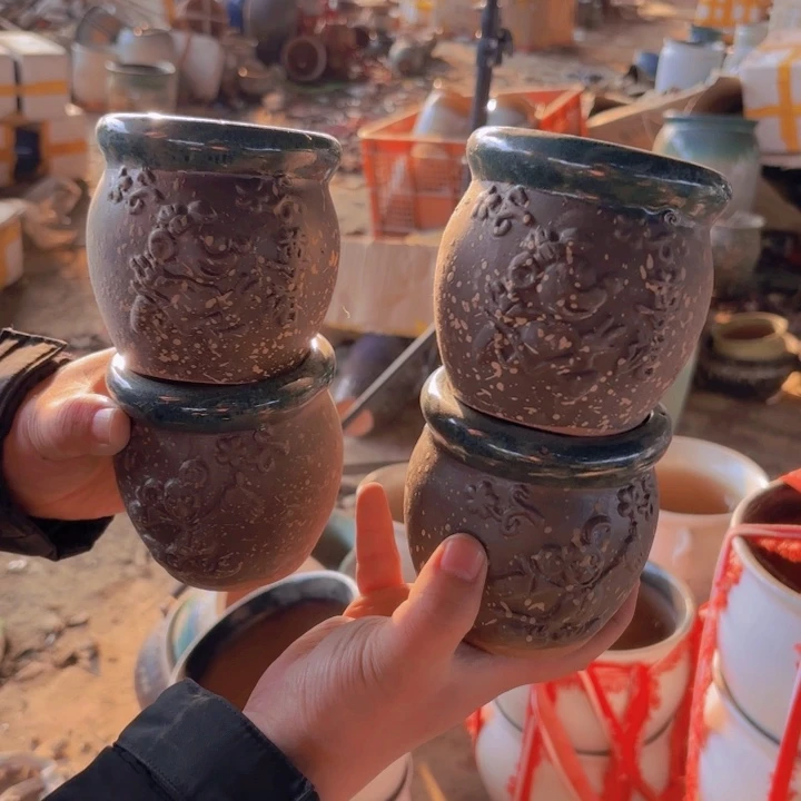 红陶口径 高度 花盆9 10