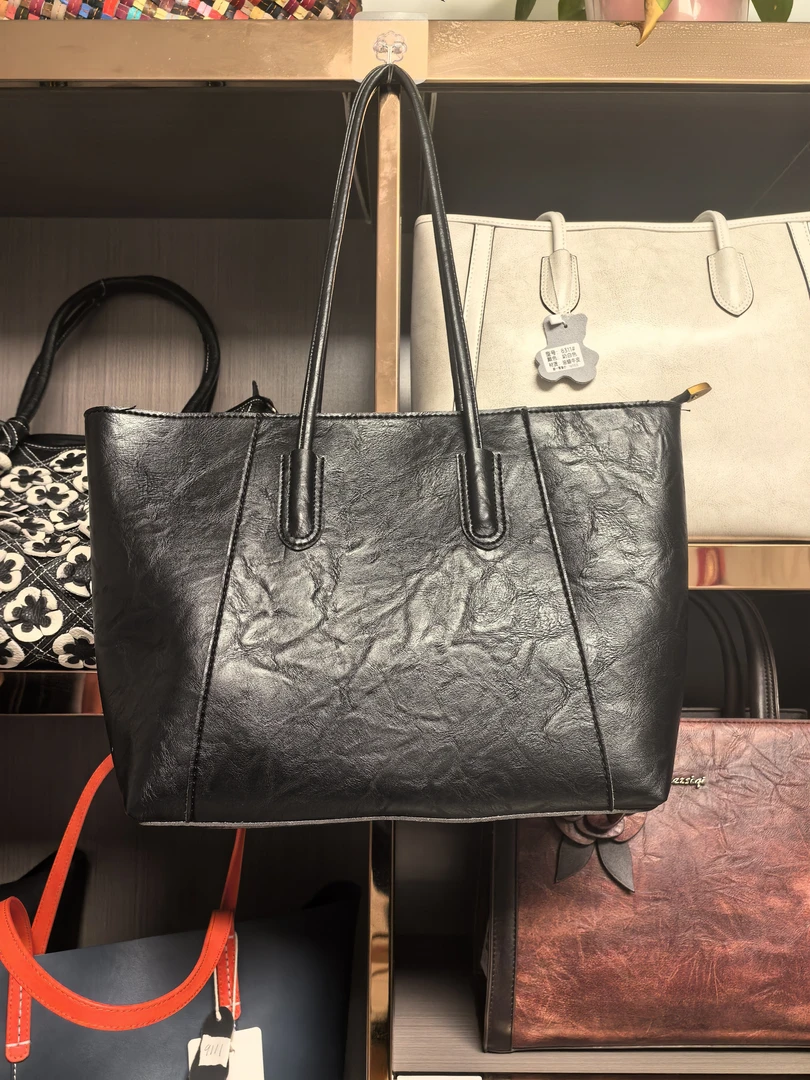 优卡推荐女士大容量单肩托特包2018