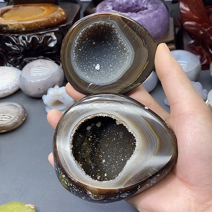 摆件紫晶未镶嵌聚宝盆