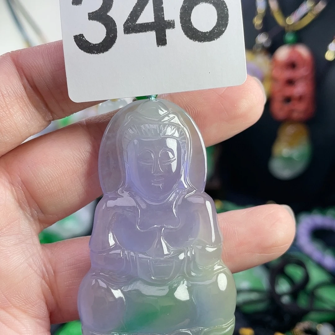 翡翠未镶嵌吊坠(赠链)