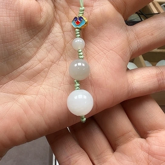 和田玉未镶嵌颈饰手机链