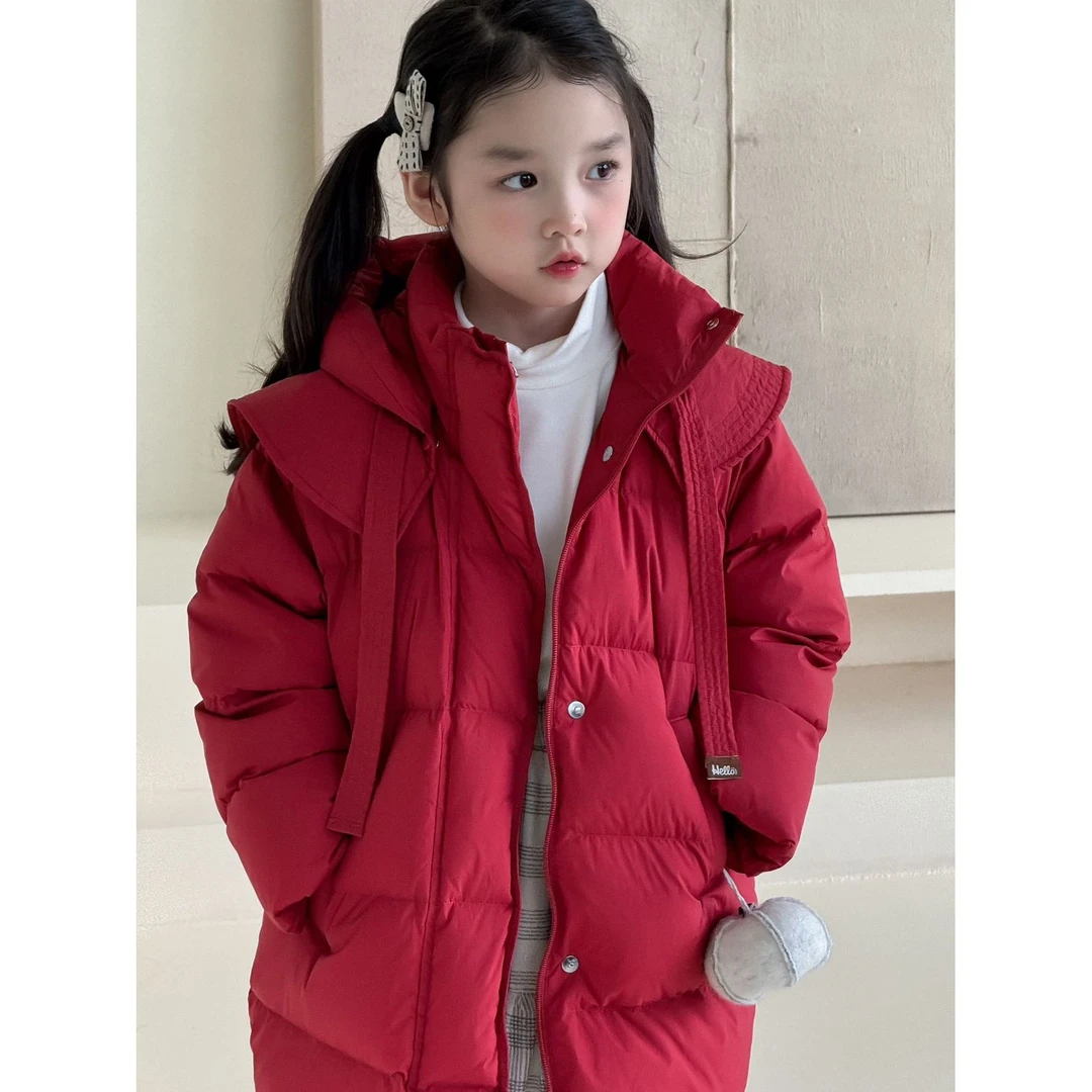 FZ·25冬~韩版连帽羽绒服7596 波尔多红（没有带子）