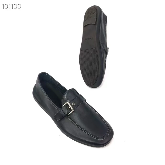 固特异工艺水洗马皮透气脚蹬休闲豆豆鞋乐福鞋复古男鞋百搭英伦风