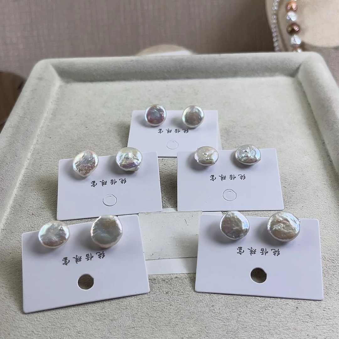 淡水珍珠耳饰未镶嵌【纯恬】多样性发货